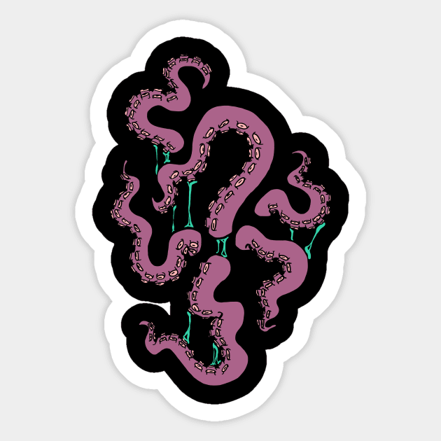 Tentacles Sticker by jennaemcc